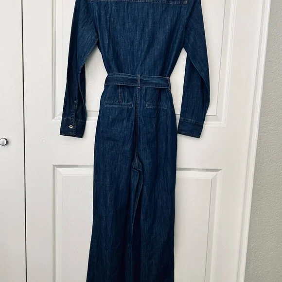 Talbots Women’s Denim Jumpsuit Size XS - Picture 5 of 8